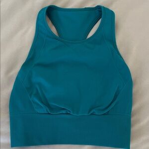 Lululemon Ebb to Street Teal Sports Bra